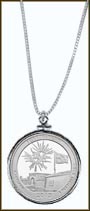 Fort McHenry National Monument and Historic Shrine Quarter Sterling Silver Necklace MAIN