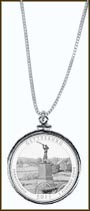 Gettysburg National Military Park Quarter Sterling Silver Necklace MAIN