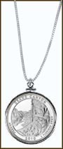 Grand Canyon National Park Quarter Sterling Silver Necklace MAIN