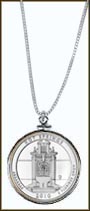 Hot Springs National Park Quarter Sterling Silver Necklace MAIN