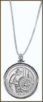Lowell National Historical Park Quarter Sterling Silver Necklace MAIN