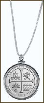 San Antonio Missions National Historical Park Quarter Sterling Silver Necklace MAIN
