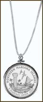 Northern Mariana Islands Quarter Sterling Silver Necklace MAIN