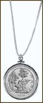 Pictured Rocks National Lakeshore Quarter Sterling Silver Necklace MAIN
