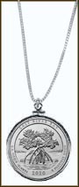 Salt River Bay National Historical Park and Ecological Preserve Quarter Sterling Silver Necklace MAIN