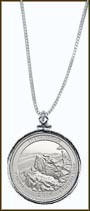 Shenandoah National Park Quarter Sterling Silver Necklace MAIN
