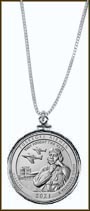 Tuskegee Airmen National Historic Site Quarter Sterling Silver Necklace MAIN