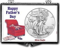 2021 Father’s Day Easy Chair American Silver Eagle Gift Display THUMBNAIL