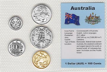 Australia - set of 5 MAIN