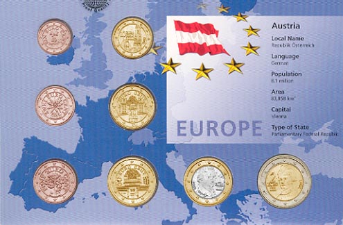 Austria - Euro set of 8 MAIN