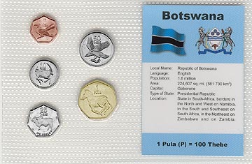 Botswana - set of 5 MAIN