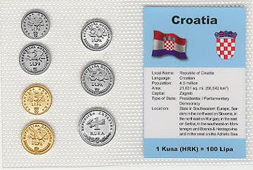 Croatia - set of 7 MAIN