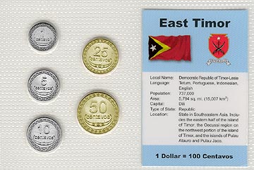 East Timor - set of 5 MAIN