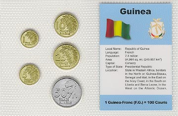 Guinea - set of 5 MAIN