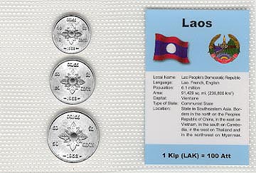 Laos - set of 3 MAIN