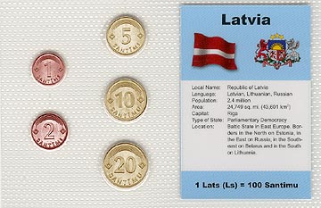Latvia - set of 5 MAIN