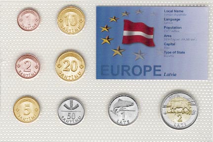 Latvia - EU set of 8 MAIN