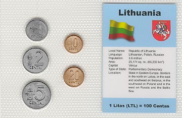 Lithuania - set of 5 MAIN