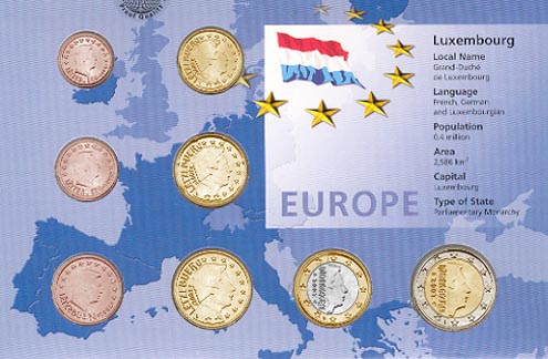 Luxembourg - Euro set of 8 MAIN