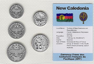 New Caledonia - set of 5 MAIN