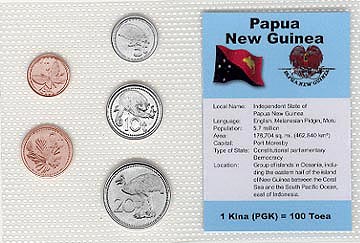 Papua New Guinea - set of 5 MAIN