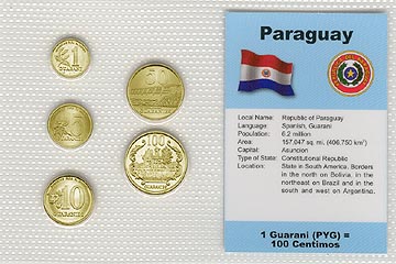 Paraguay - set of 5 MAIN