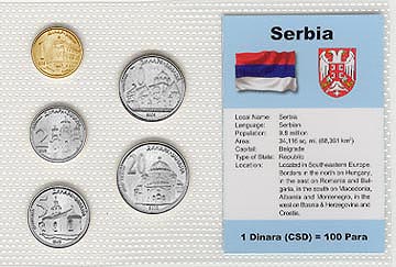 Serbia - set of 5 MAIN