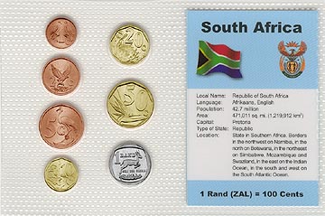 South Africa - set of 7 MAIN