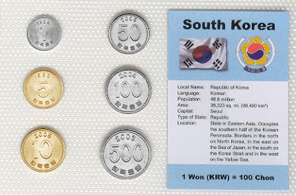 South Korea - set of 6 MAIN
