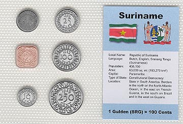 Suriname - set of 6 MAIN