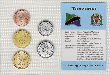 Tanzania - set of 5 MAIN