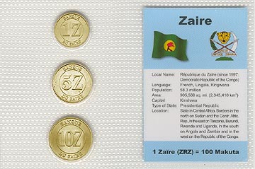 Zaire - set of 3 MAIN