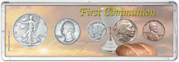 1936 First Communion Coin Gift Set THUMBNAIL