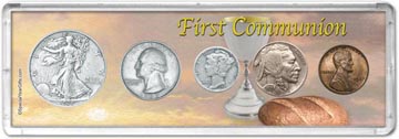 1937 First Communion Coin Gift Set THUMBNAIL