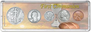 1939 First Communion Coin Gift Set THUMBNAIL