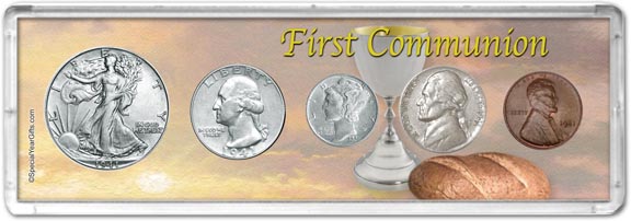 1941 First Communion Coin Gift Set LARGE