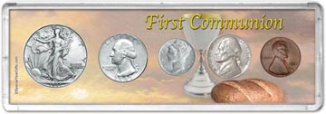 1941 First Communion Coin Gift Set THUMBNAIL