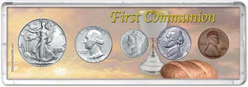 1942 First Communion Coin Gift Set THUMBNAIL