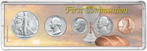 1947 First Communion Coin Gift Set LARGE