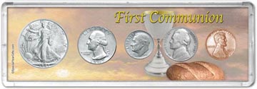 1947 First Communion Coin Gift Set THUMBNAIL