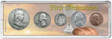 1949 First Communion Coin Gift Set THUMBNAIL