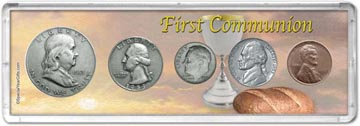 1953 First Communion Coin Gift Set THUMBNAIL