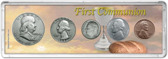 1954 First Communion Coin Gift Set MAIN