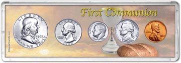 1962 First Communion Coin Gift Set THUMBNAIL
