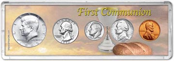 1965 First Communion Coin Gift Set THUMBNAIL