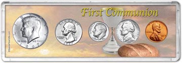 1967 First Communion Coin Gift Set THUMBNAIL