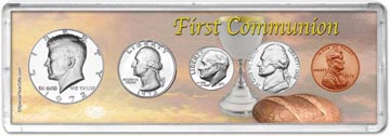 1972 First Communion Coin Gift Set THUMBNAIL