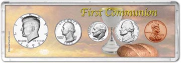 1973 First Communion Coin Gift Set THUMBNAIL