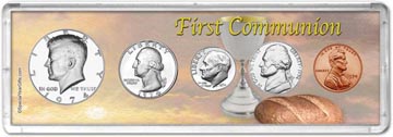 1974 First Communion Coin Gift Set THUMBNAIL