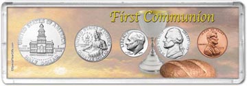 1975 First Communion Coin Gift Set THUMBNAIL